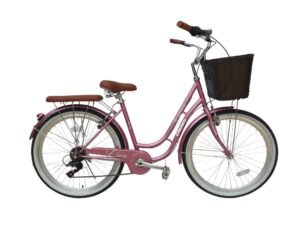 bicicleta vintage aro 26 cross rosado